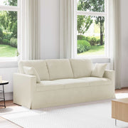 Sofa Krema 198 x 78 x 80 cm Baršun