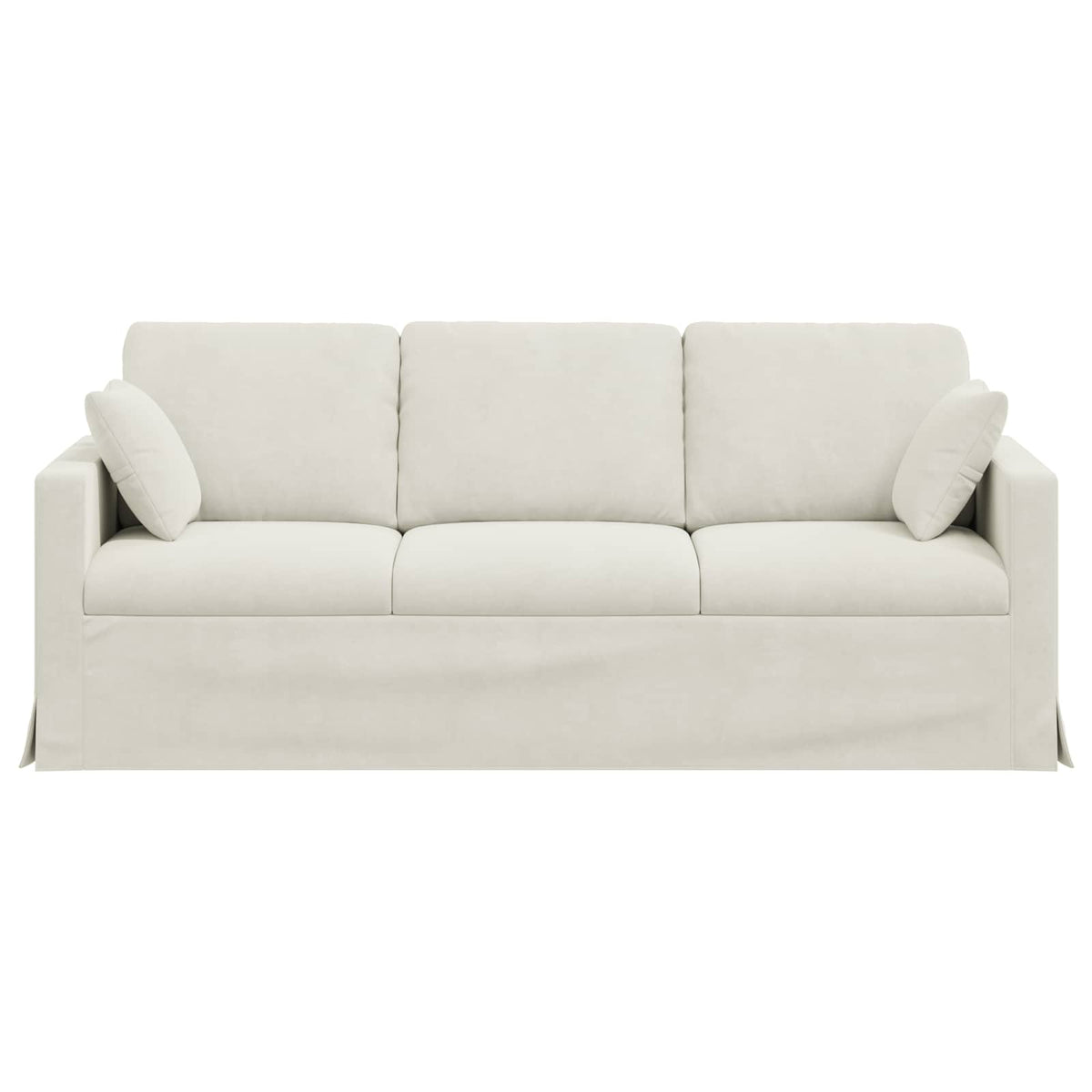Sofa Krema 198 x 78 x 80 cm Baršun
