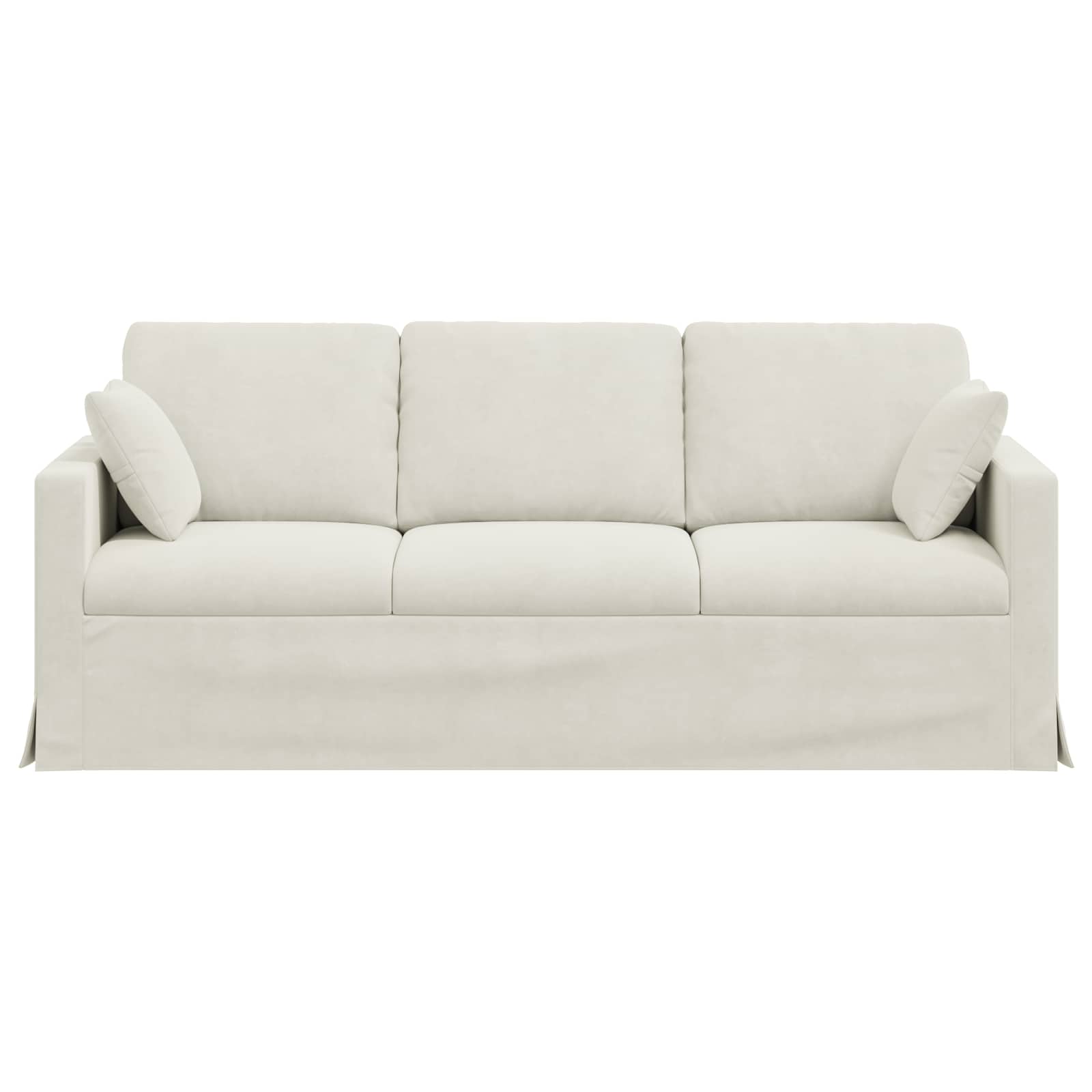 Sofa Krema 198 x 78 x 80 cm Baršun