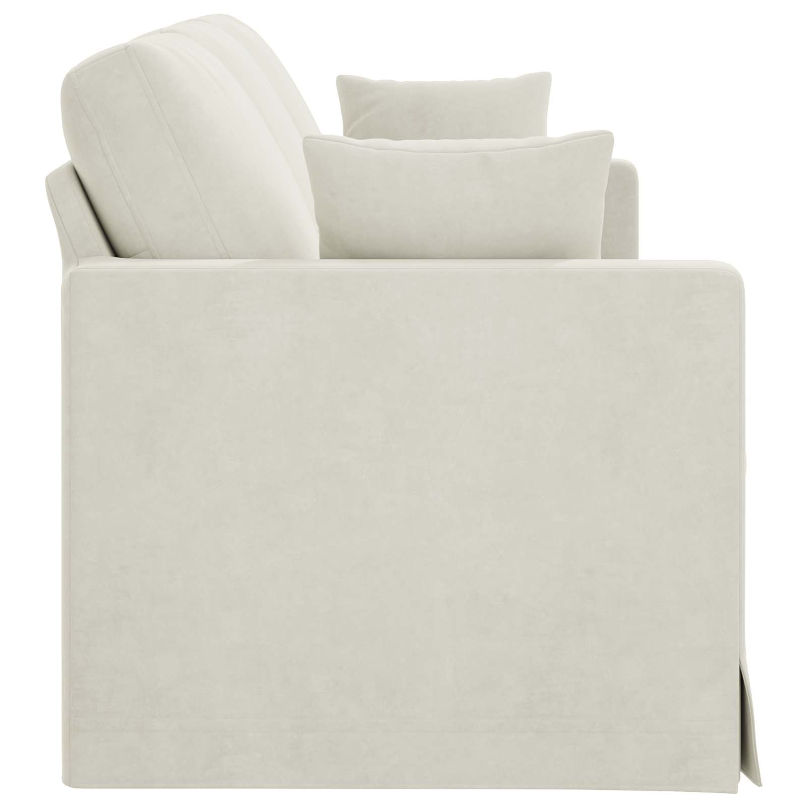 Sofa Krema 198 x 78 x 80 cm Baršun
