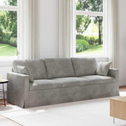 Sofa Svijetlo siva 228 x 78 x 80 cm Baršun