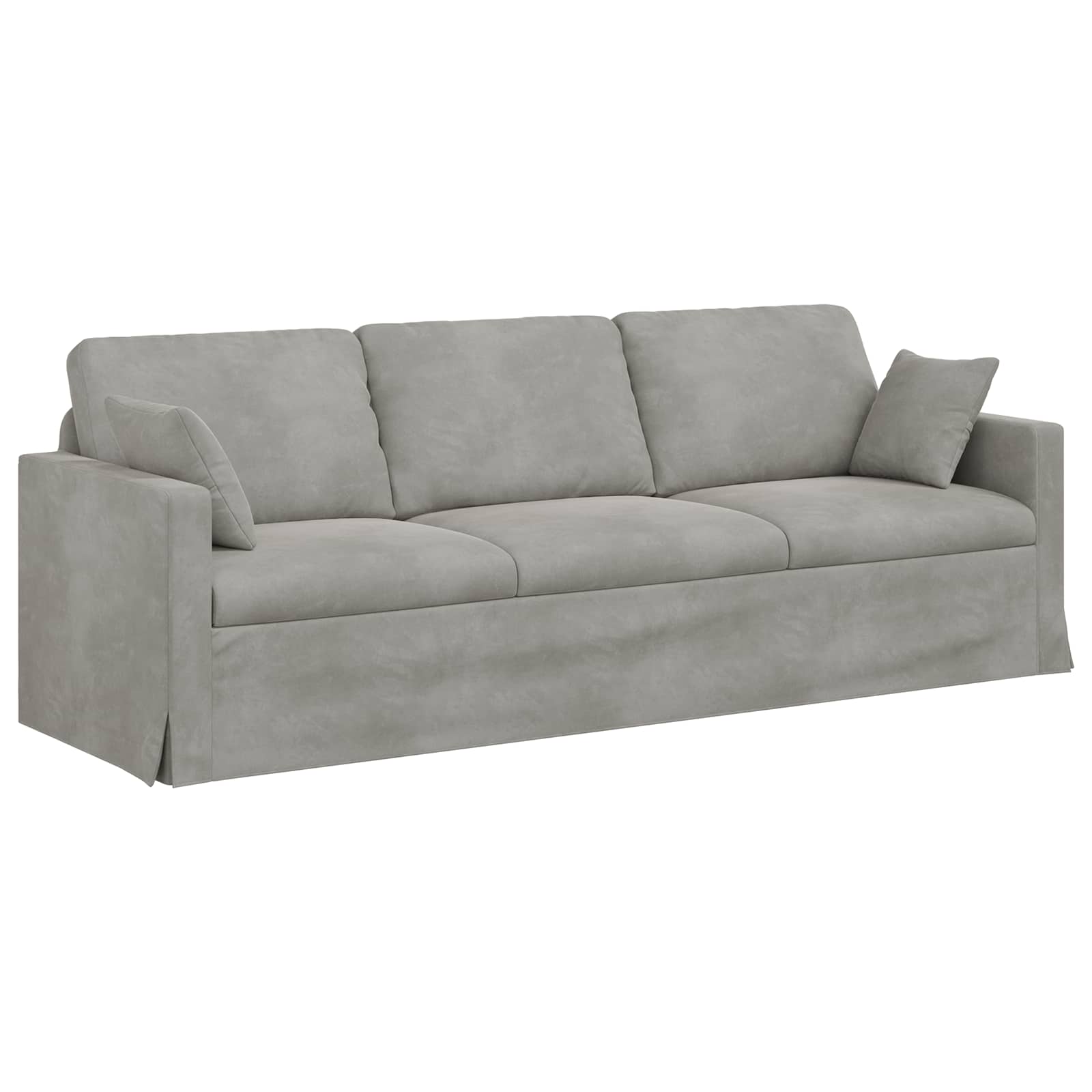 Sofa Svijetlo siva 228 x 78 x 80 cm Baršun