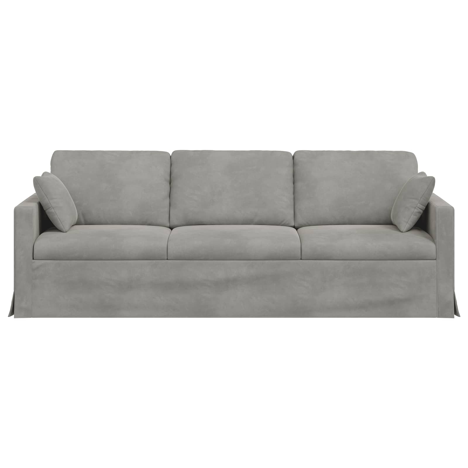 Sofa Svijetlo siva 228 x 78 x 80 cm Baršun