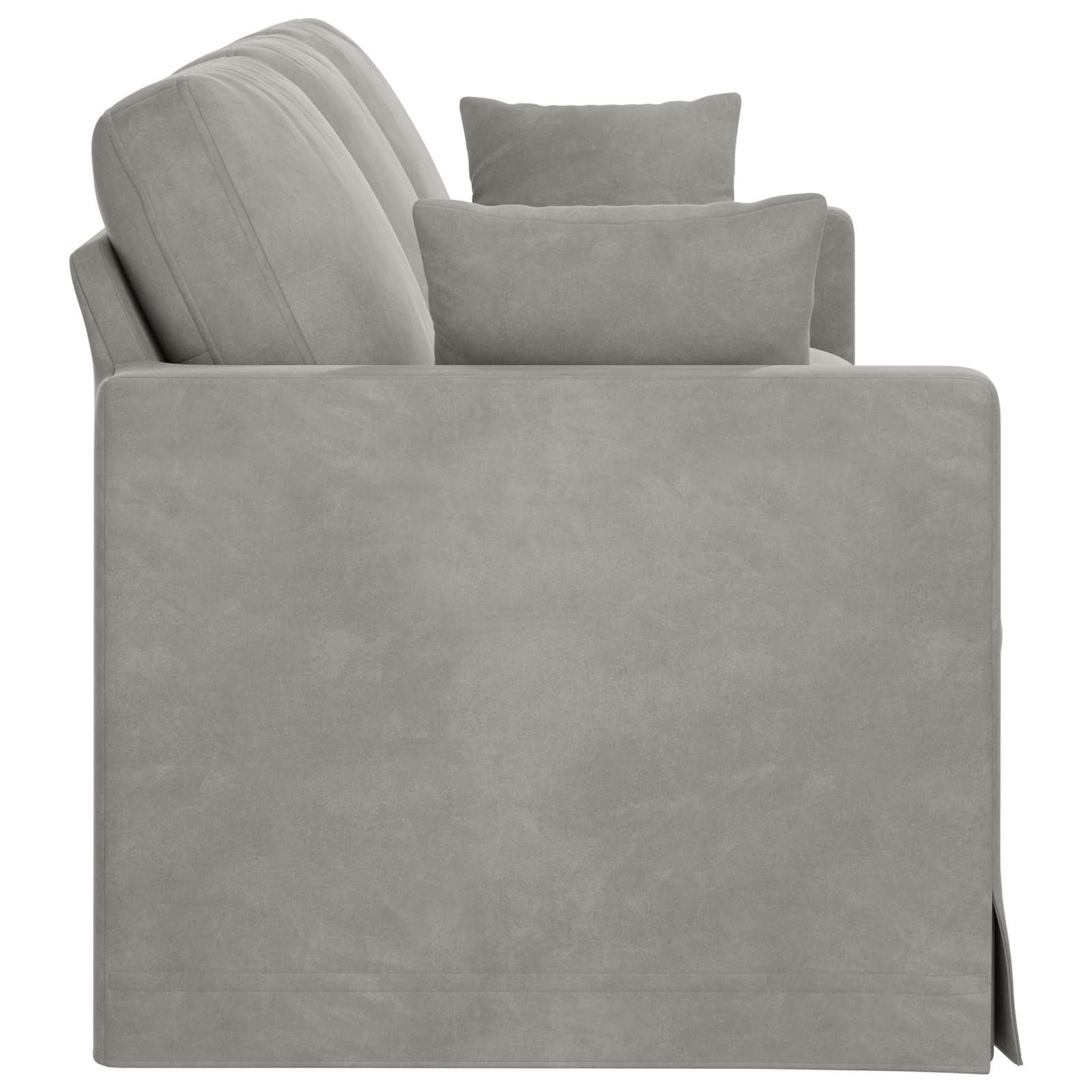 Sofa Svijetlo siva 228 x 78 x 80 cm Baršun