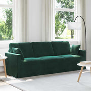 Sofa Tamnozelena 228 x 78 x 80 cm Baršun