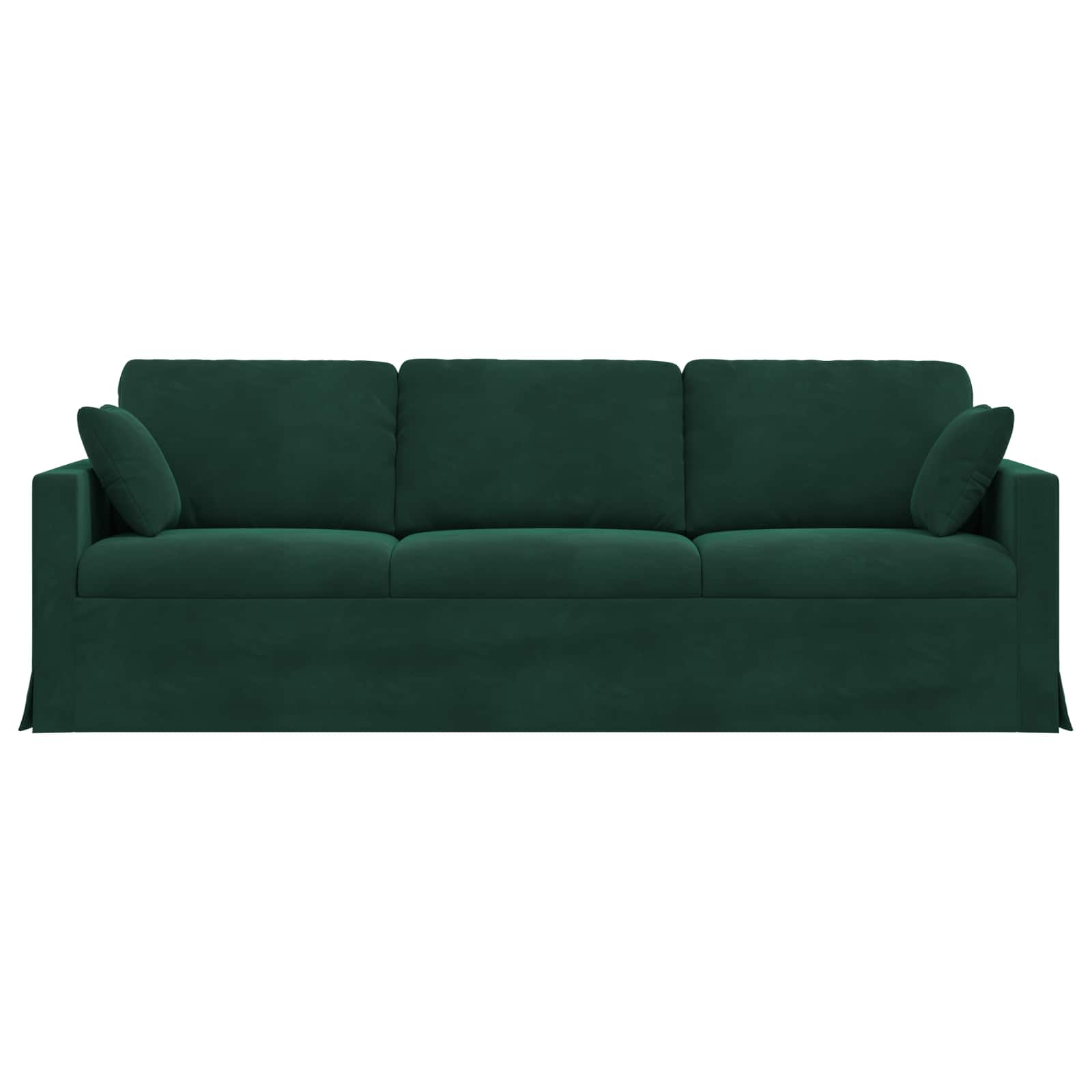 Sofa Tamnozelena 228 x 78 x 80 cm Baršun