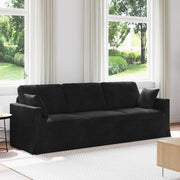 Sofa Crna 228 x 78 x 80 cm Baršun