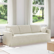 Sofa Krema 228 x 78 x 80 cm Baršun