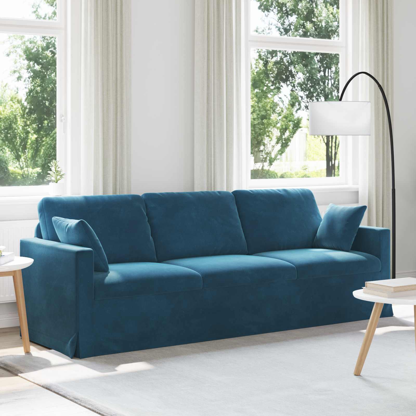Sofa Plava 228 x 78 x 80 cm Baršun