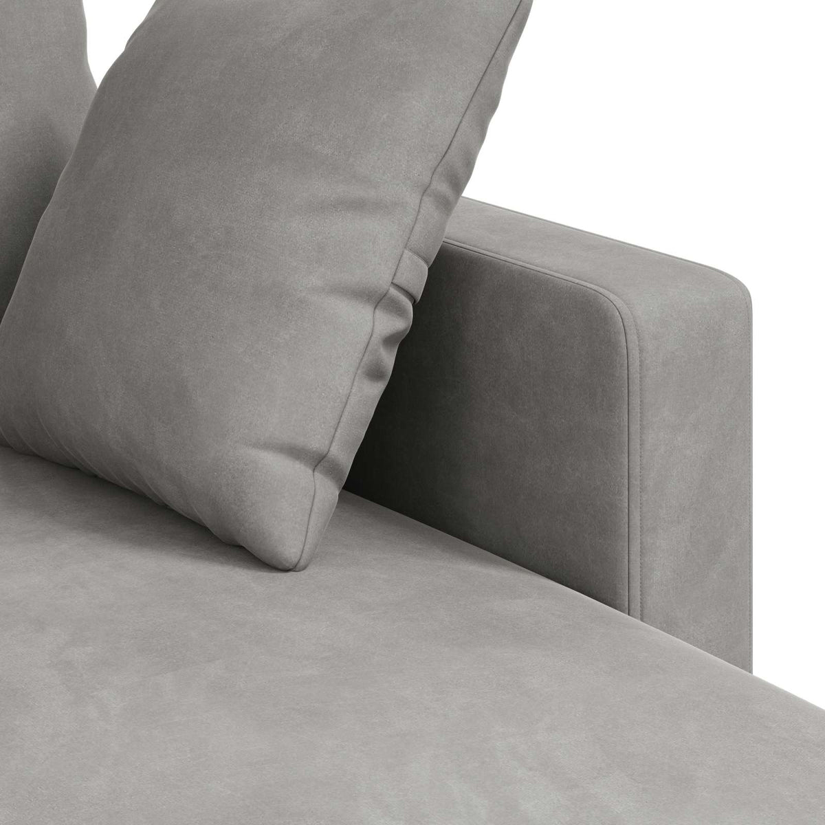 Sofa Svijetlo siva 178 x 134 x 80 cm Baršun