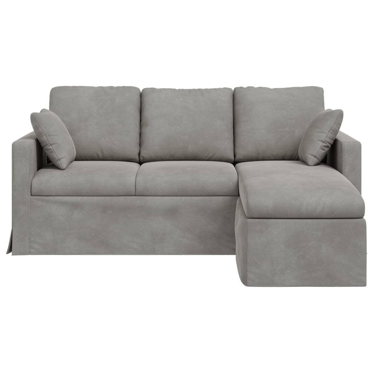 Sofa Svijetlo siva 178 x 134 x 80 cm Baršun