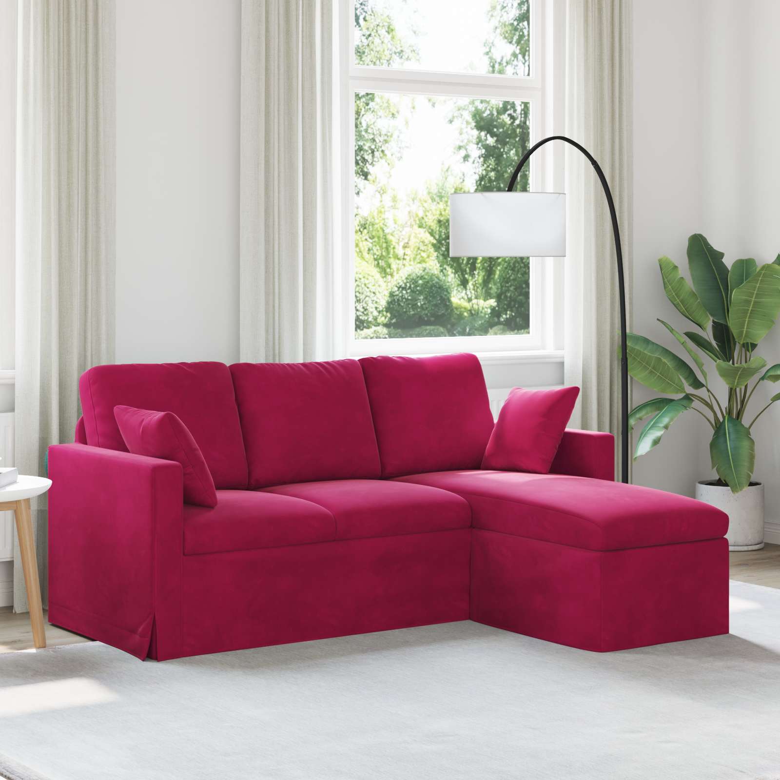 Sofa Vinska crvena 178 x 134 x 80 cm Baršun
