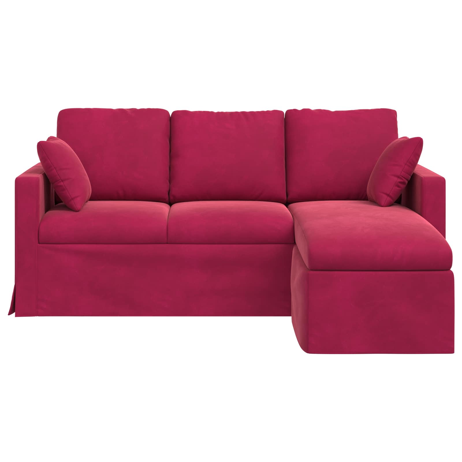 Sofa Vinska crvena 178 x 134 x 80 cm Baršun