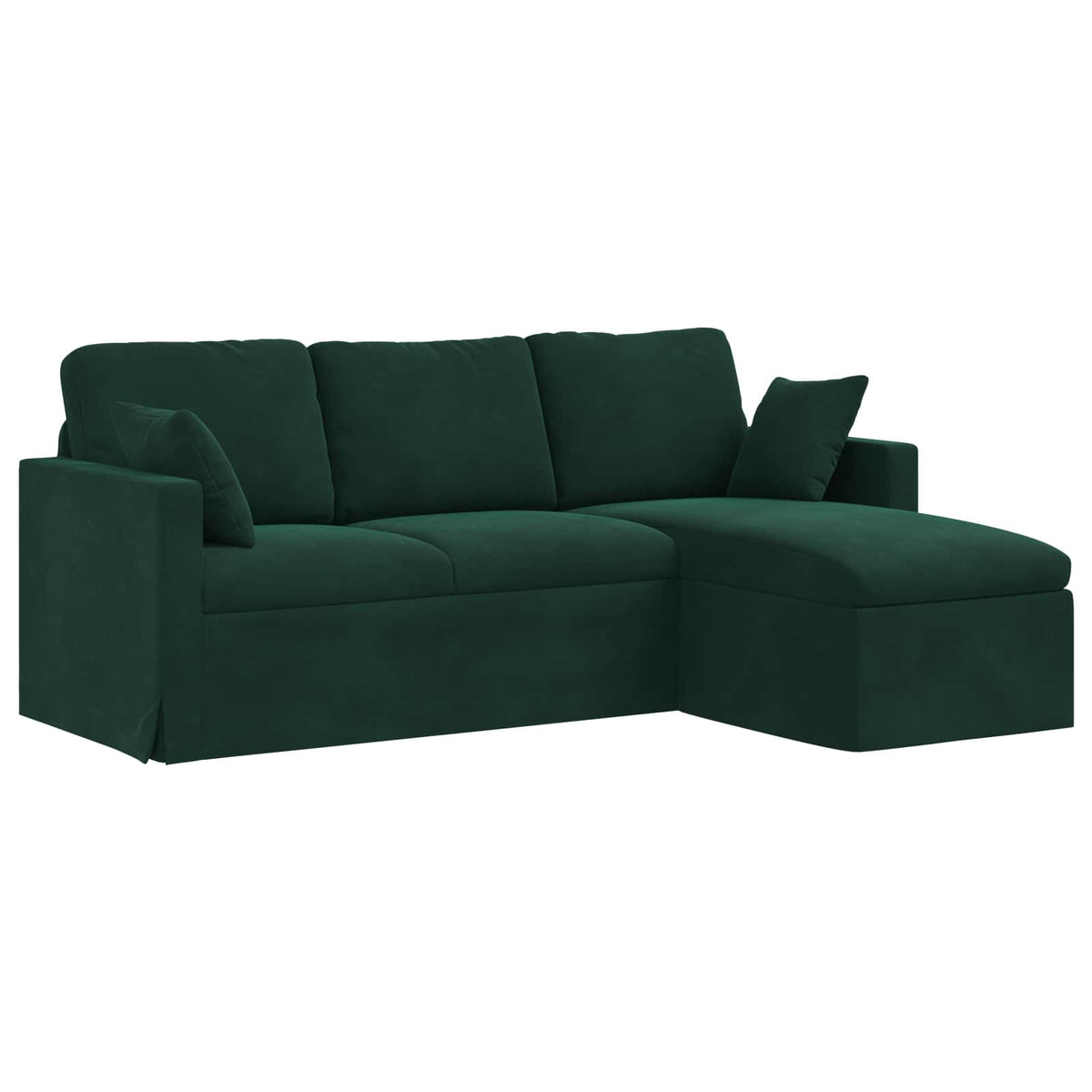 Sofa Tamnozelena 198 x 134 x 80 cm Baršun