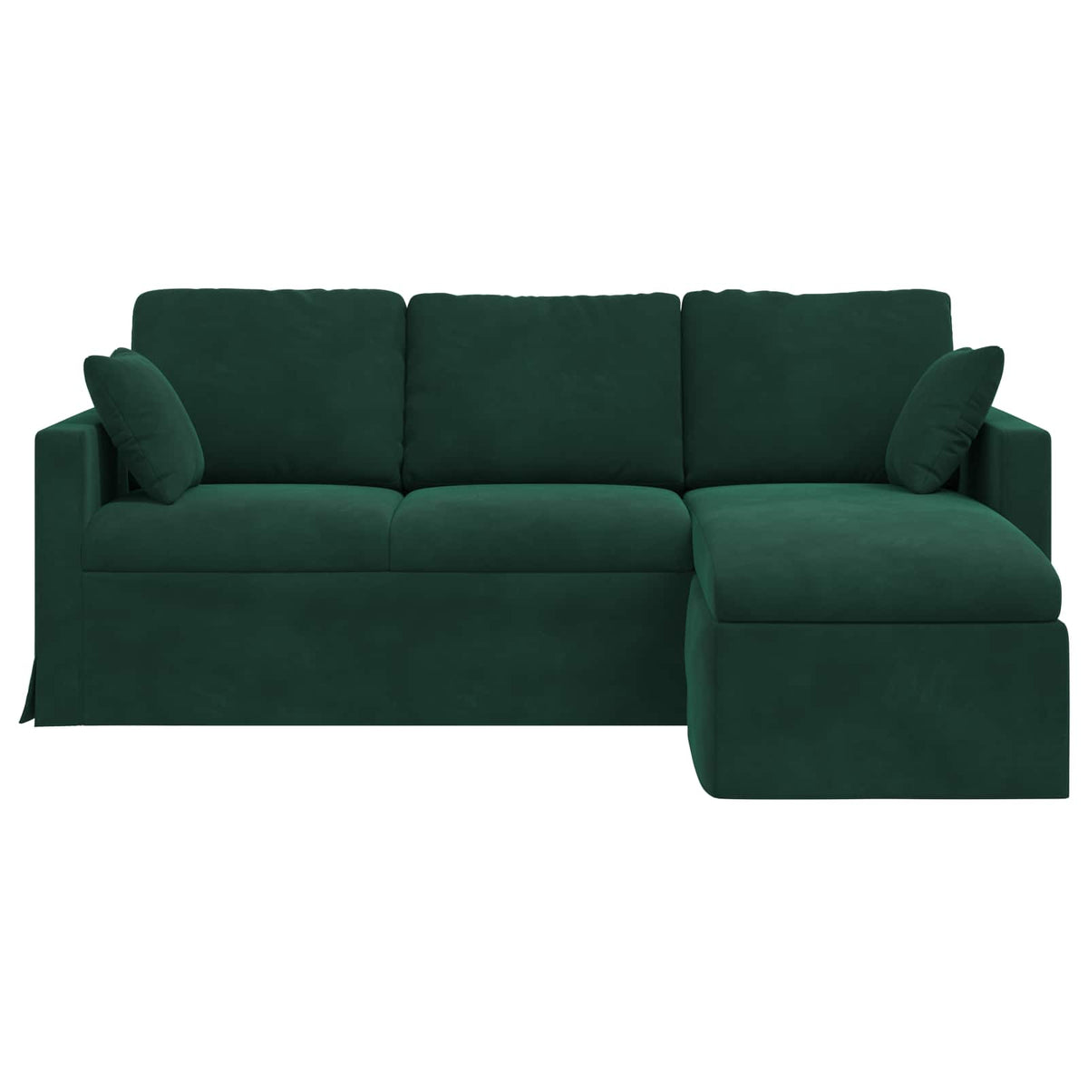 Sofa Tamnozelena 198 x 134 x 80 cm Baršun