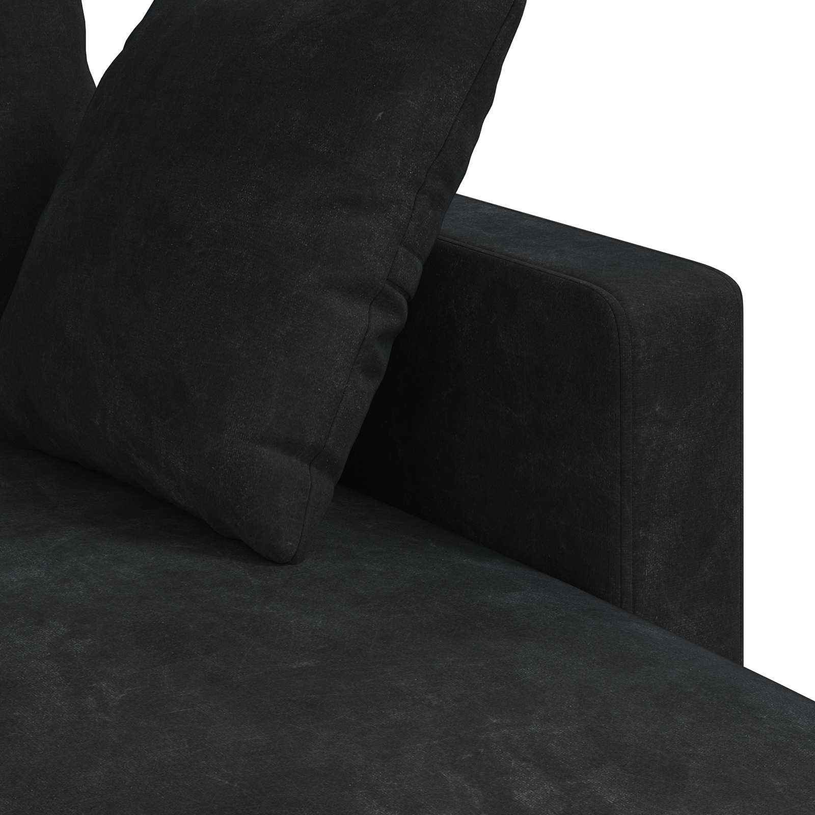 Sofa Crna 198 x 134 x 80 cm Baršun