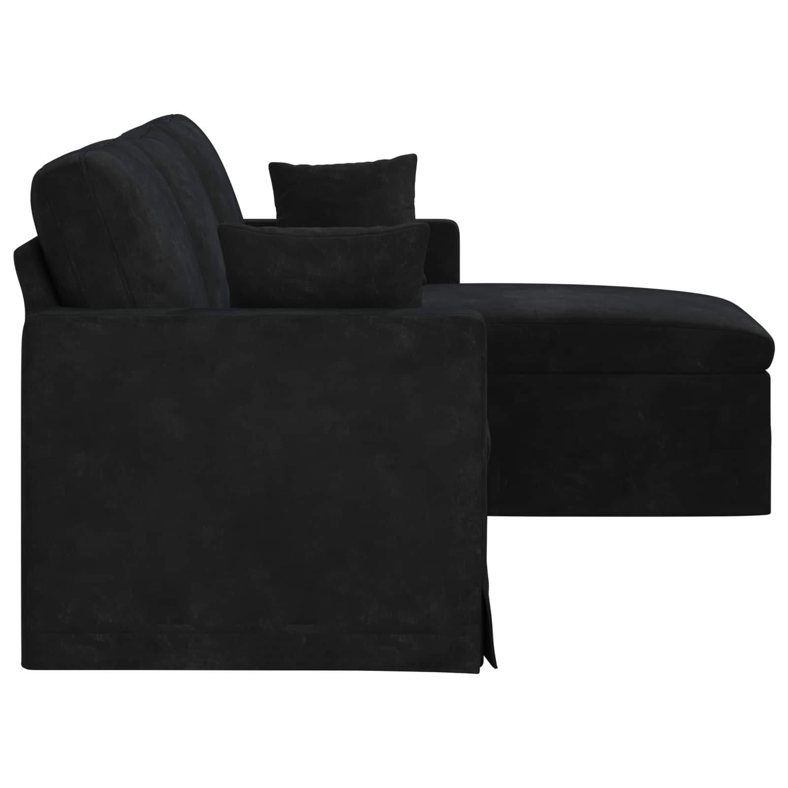 Sofa Crna 198 x 134 x 80 cm Baršun