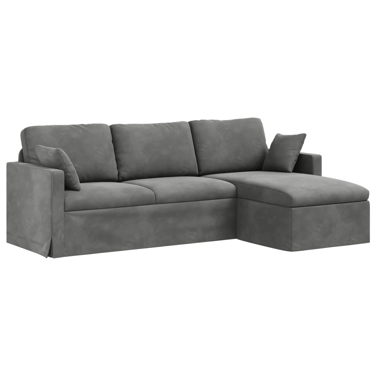 Sofa Tamno siva 228 x 134 x 80 cm Baršun