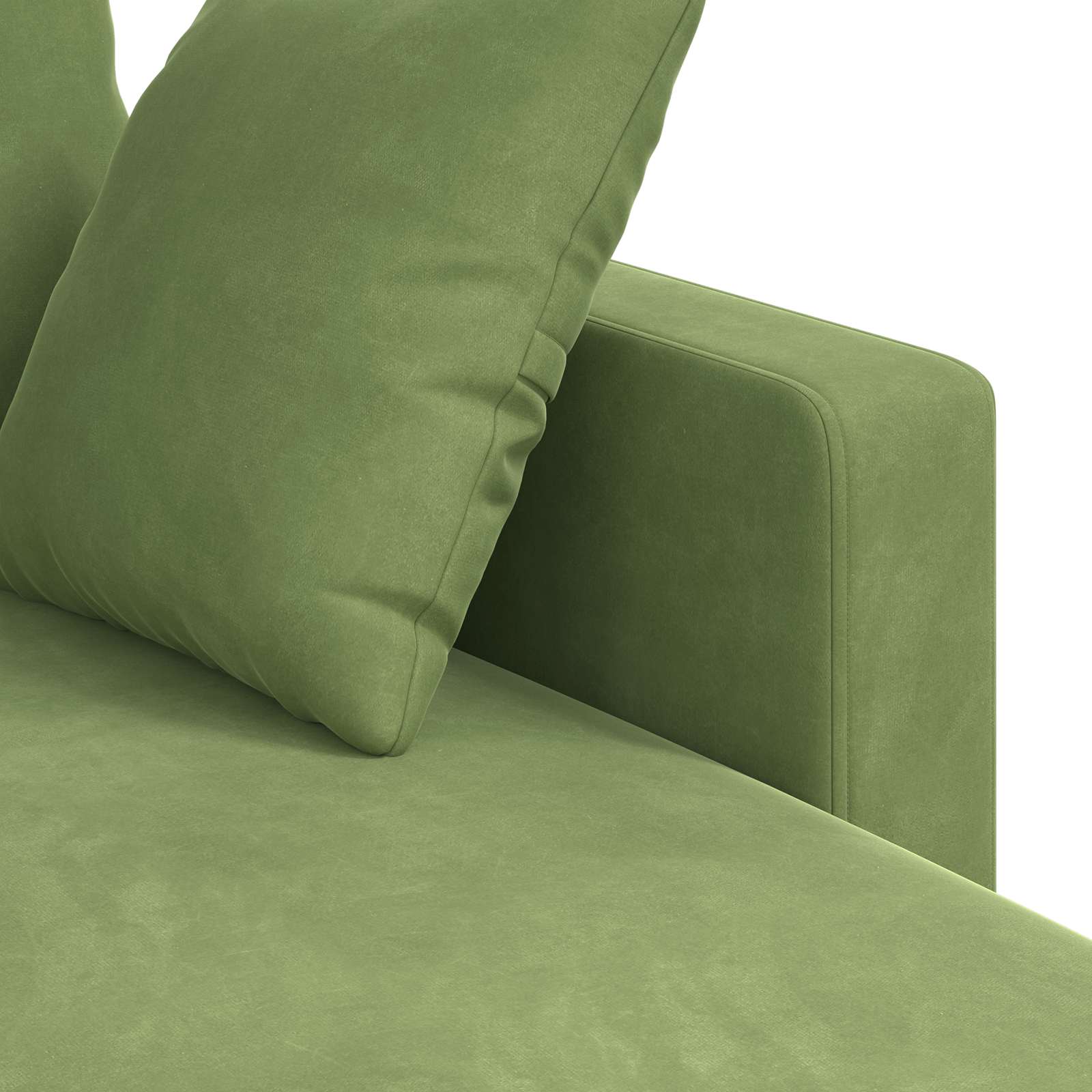 Sofa Svijetlo zelena 228 x 134 x 80 cm Baršun