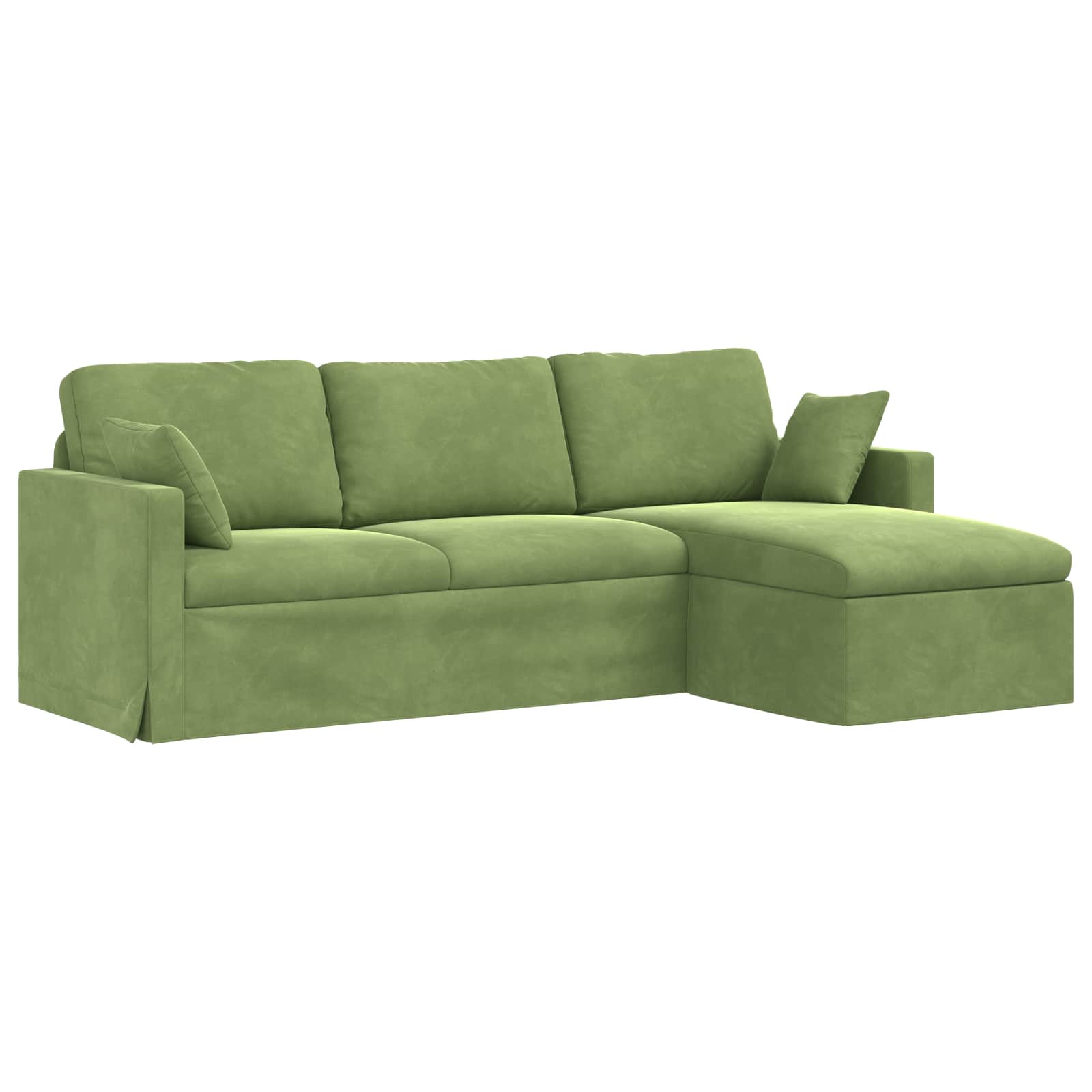 Sofa Svijetlo zelena 228 x 134 x 80 cm Baršun