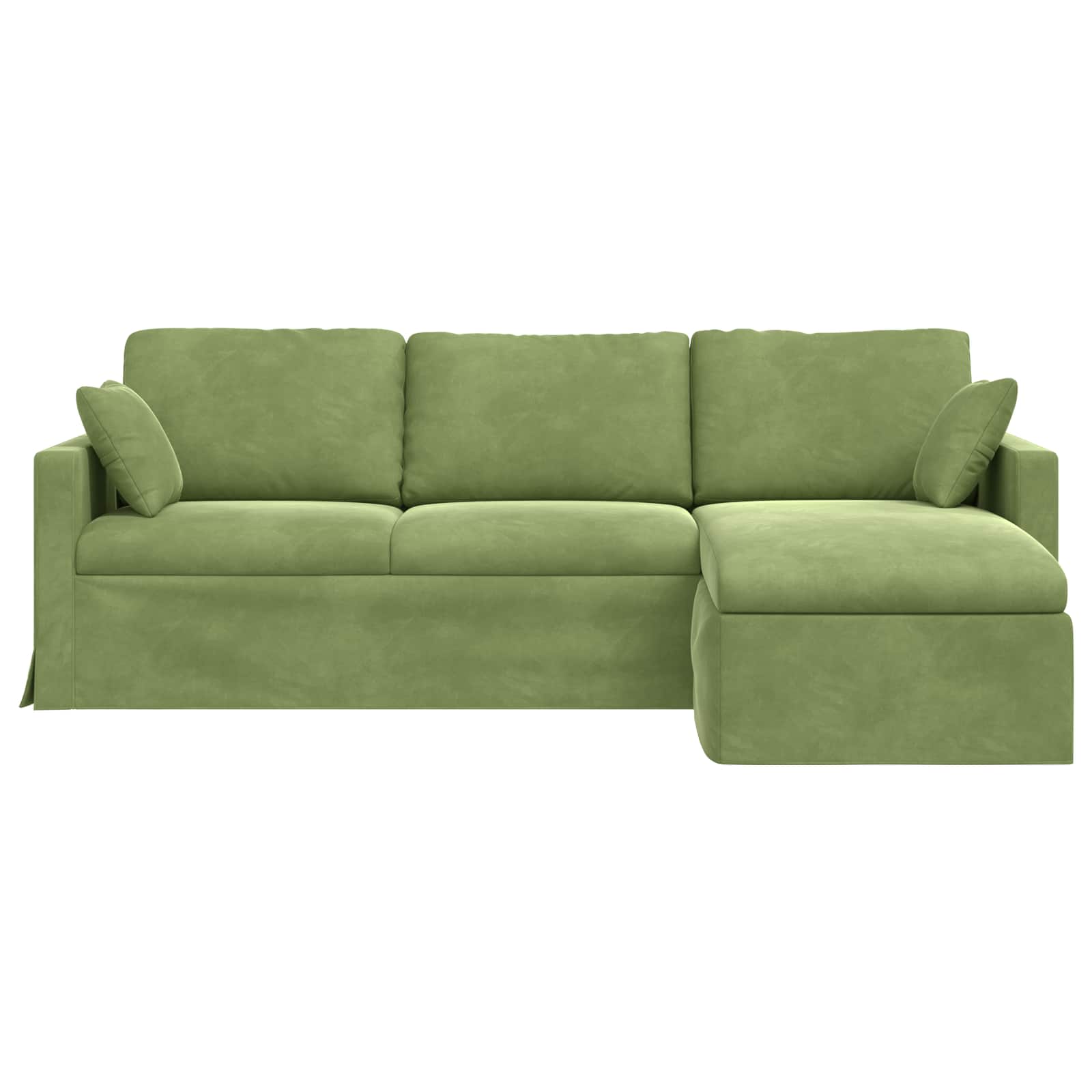 Sofa Svijetlo zelena 228 x 134 x 80 cm Baršun