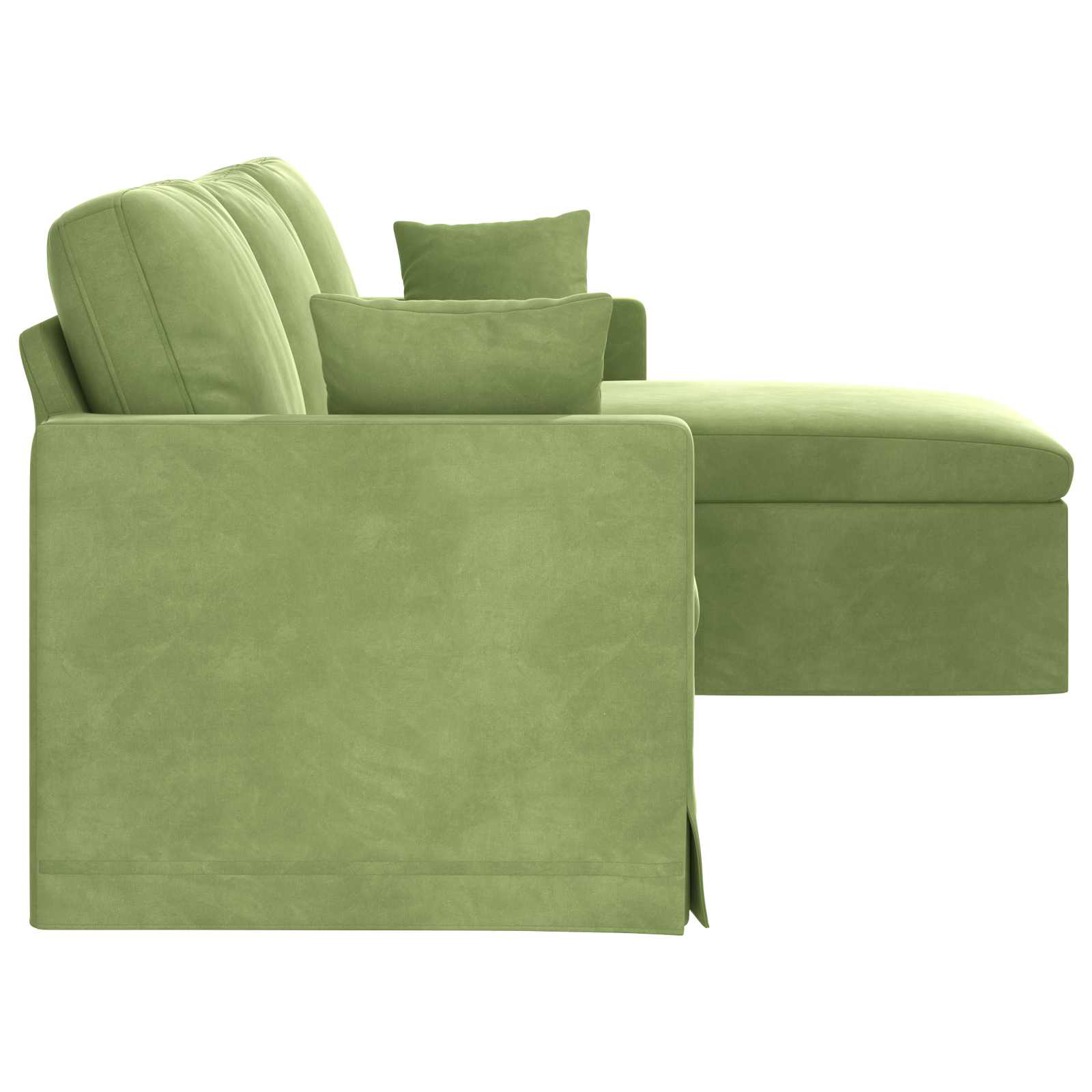 Sofa Svijetlo zelena 228 x 134 x 80 cm Baršun