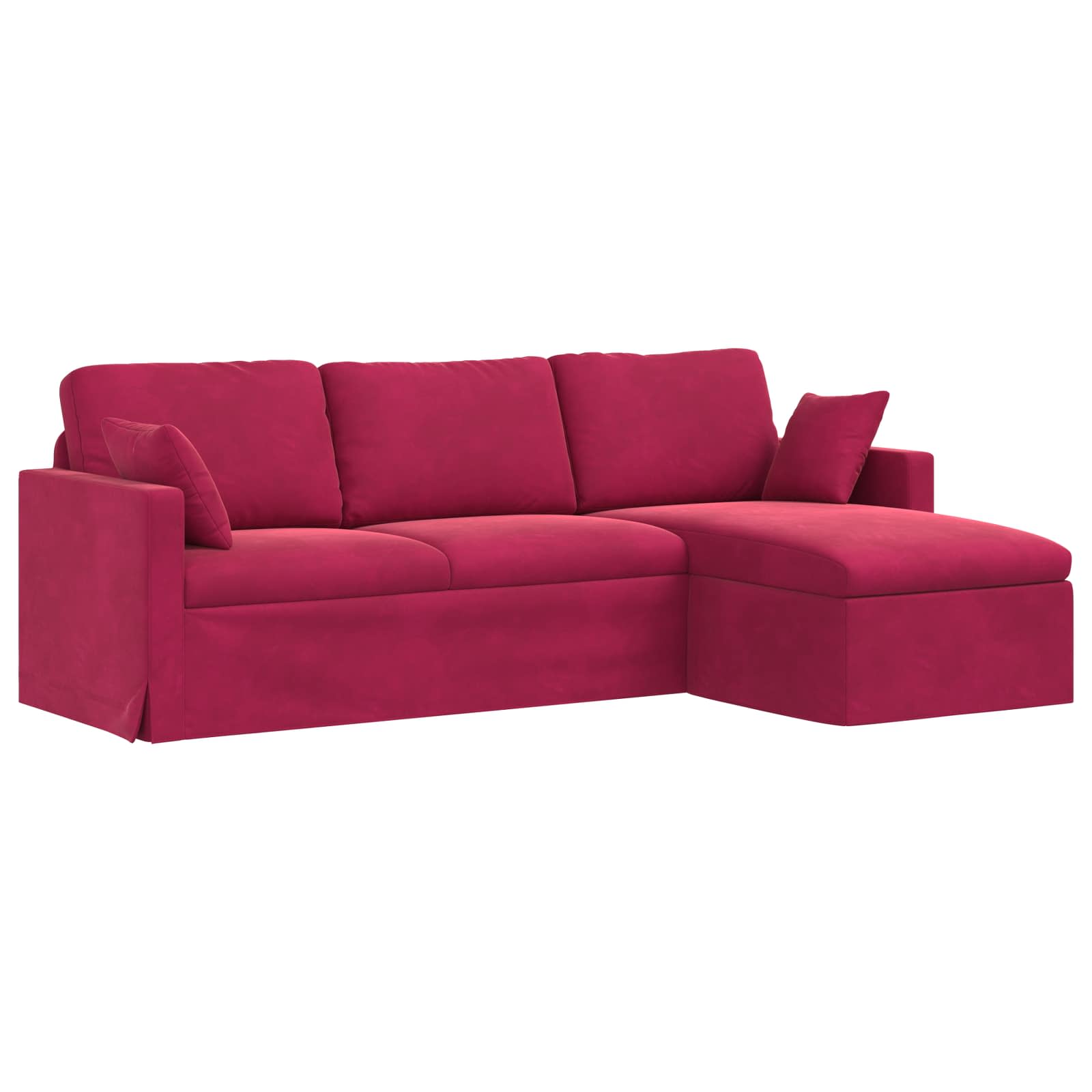 Sofa Vinska crvena 228 x 134 x 80 cm Baršun