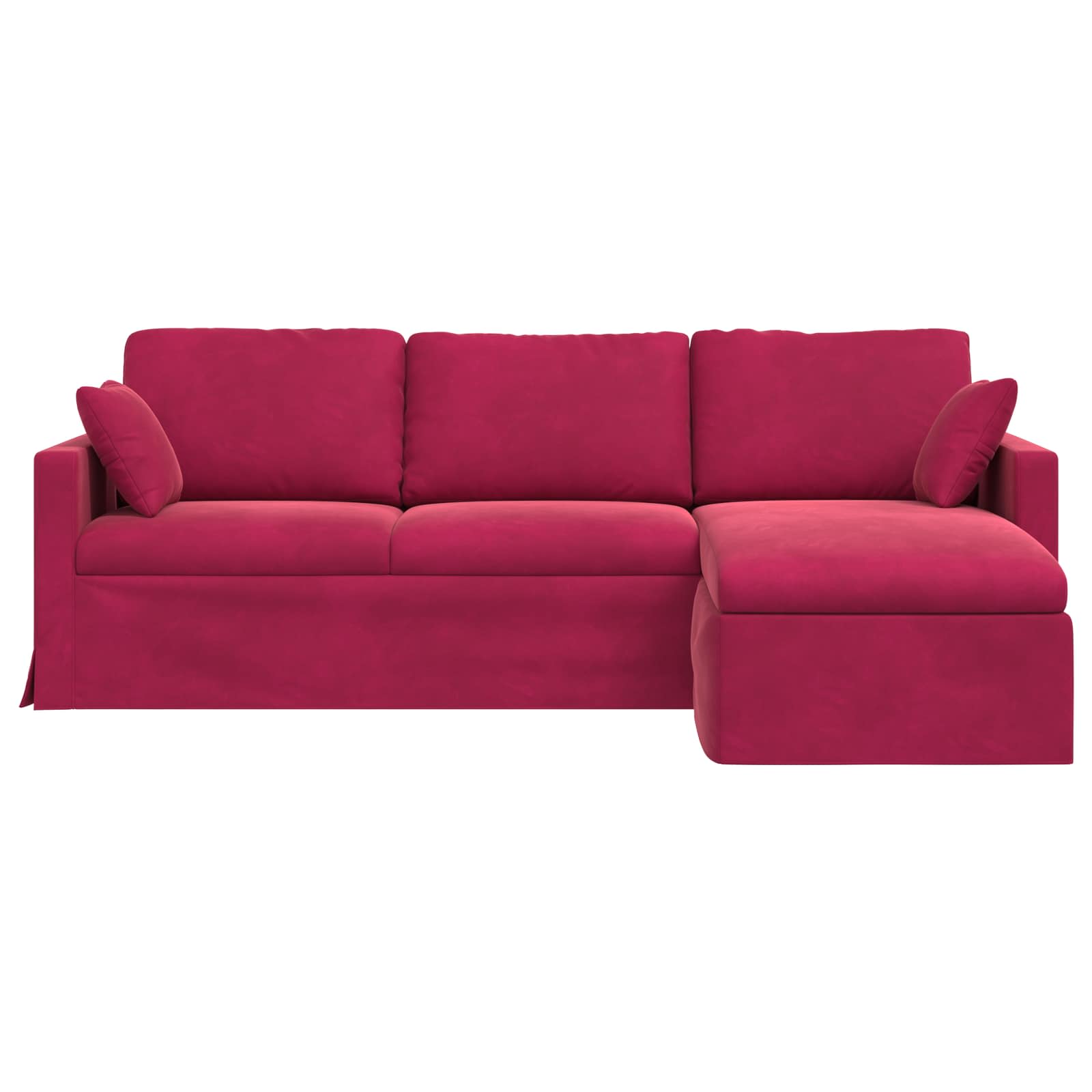 Sofa Vinska crvena 228 x 134 x 80 cm Baršun