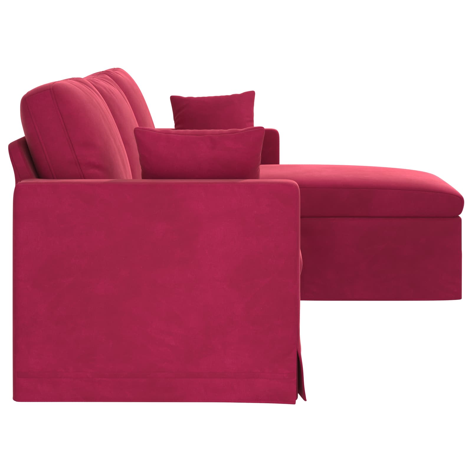 Sofa Vinska crvena 228 x 134 x 80 cm Baršun