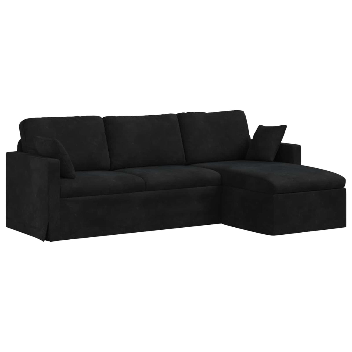 Sofa Crna 228 x 134 x 80 cm Baršun