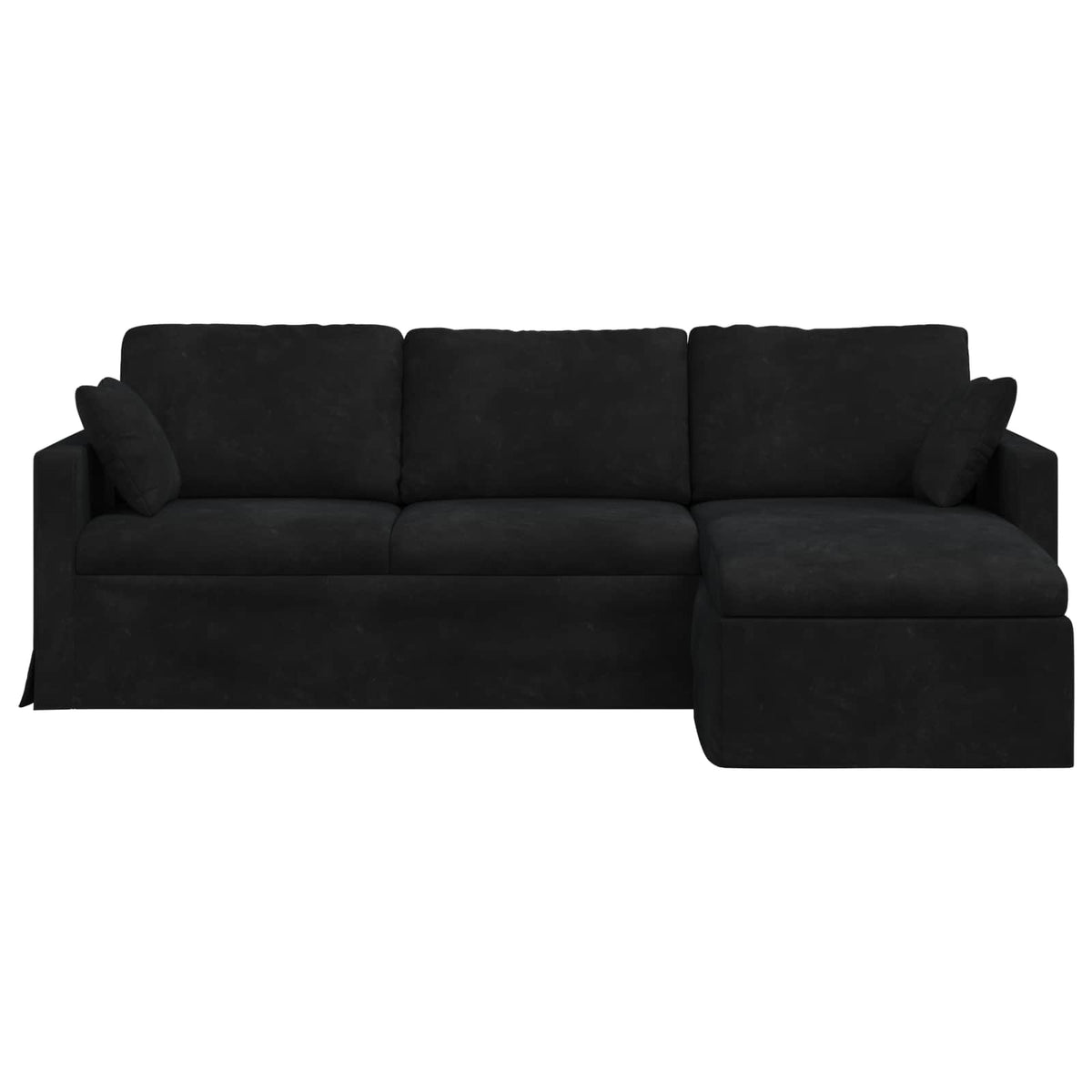 Sofa Crna 228 x 134 x 80 cm Baršun