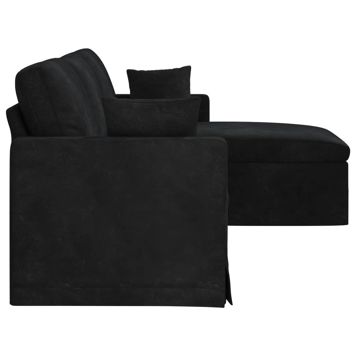 Sofa Crna 228 x 134 x 80 cm Baršun