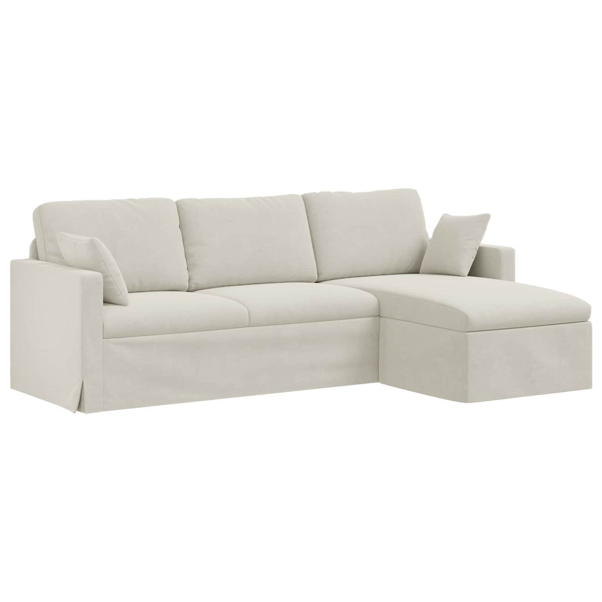 Sofa Krema 228 x 134 x 80 cm Baršun