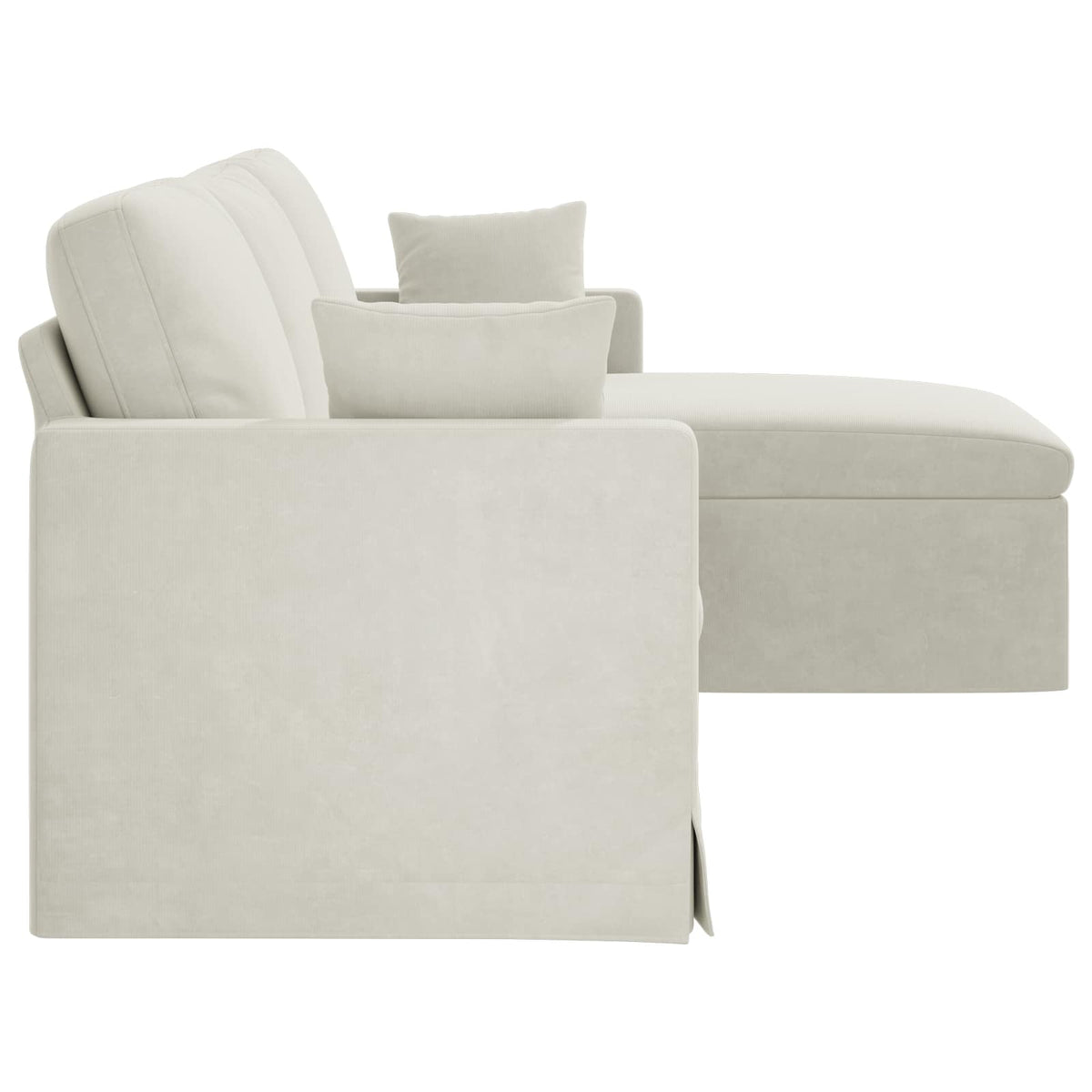 Sofa Krema 228 x 134 x 80 cm Baršun