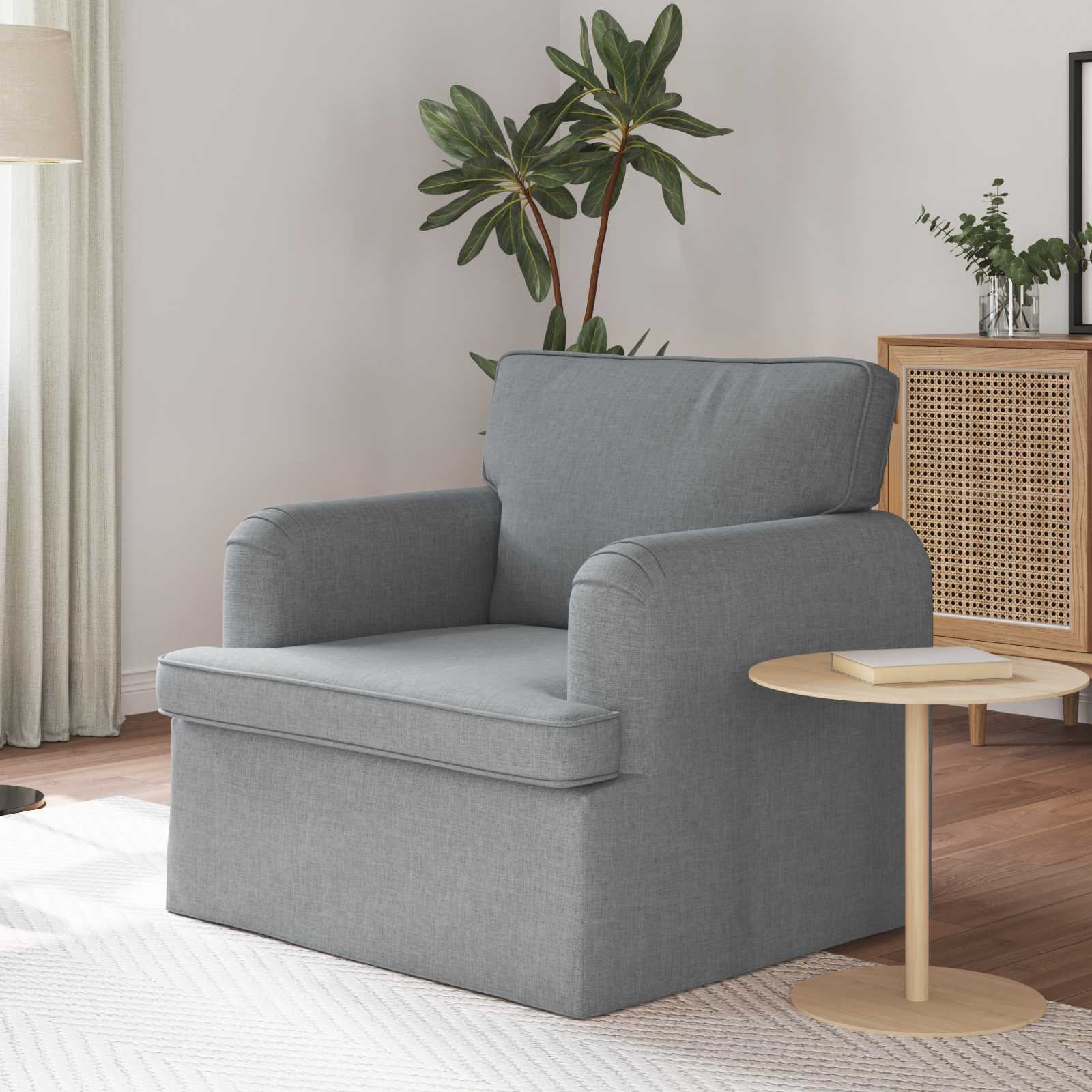 Sofa Svijetlo siva 84 x 80 x 85 cm tkanina