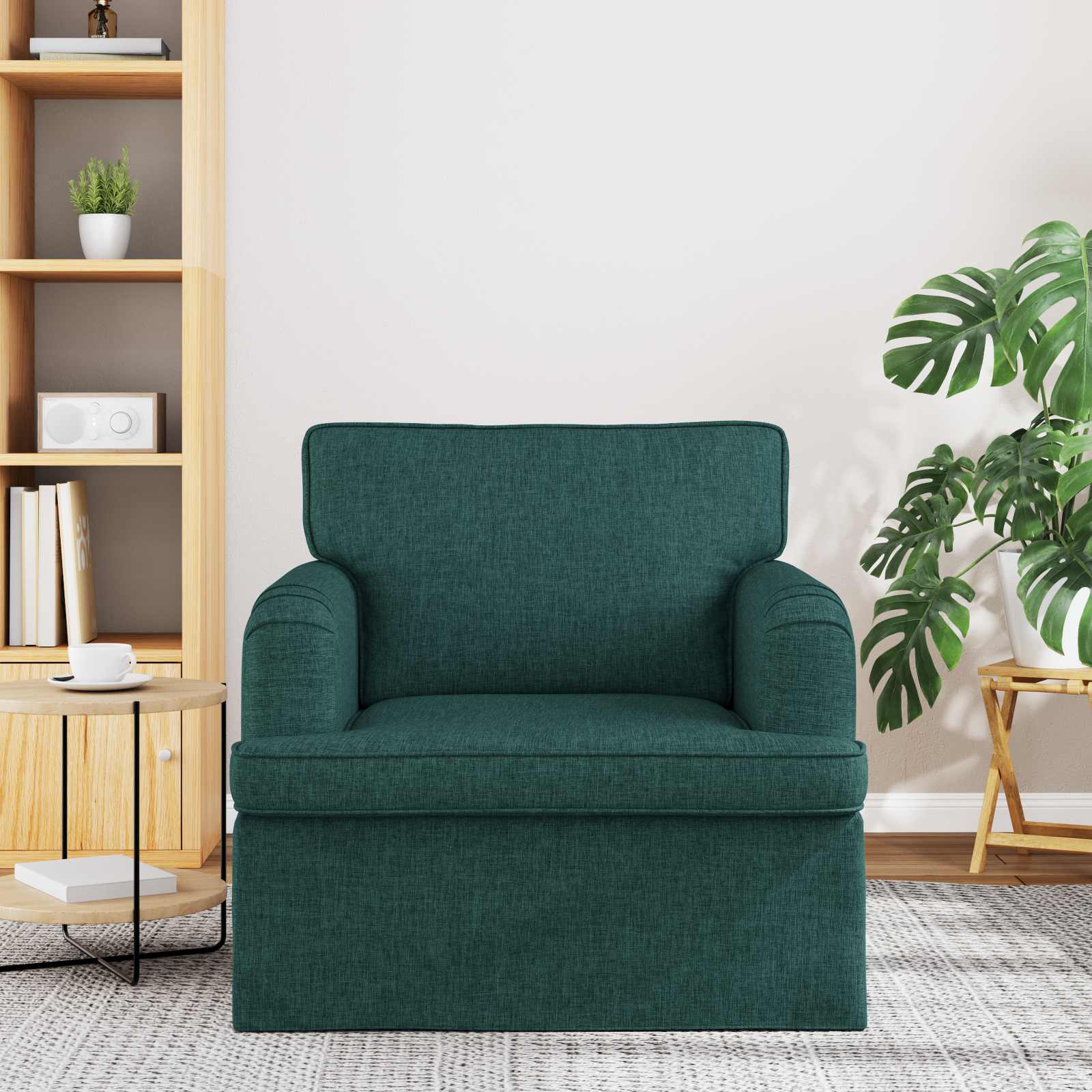 Sofa Tamnozelena 84 x 80 x 85 cm tkanina