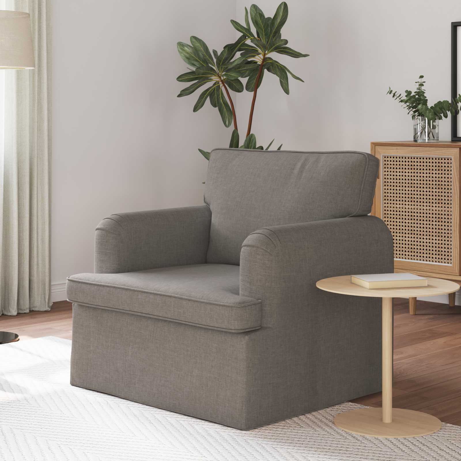 Sofa Sivo-smeđa 84 x 80 x 85 cm tkanina