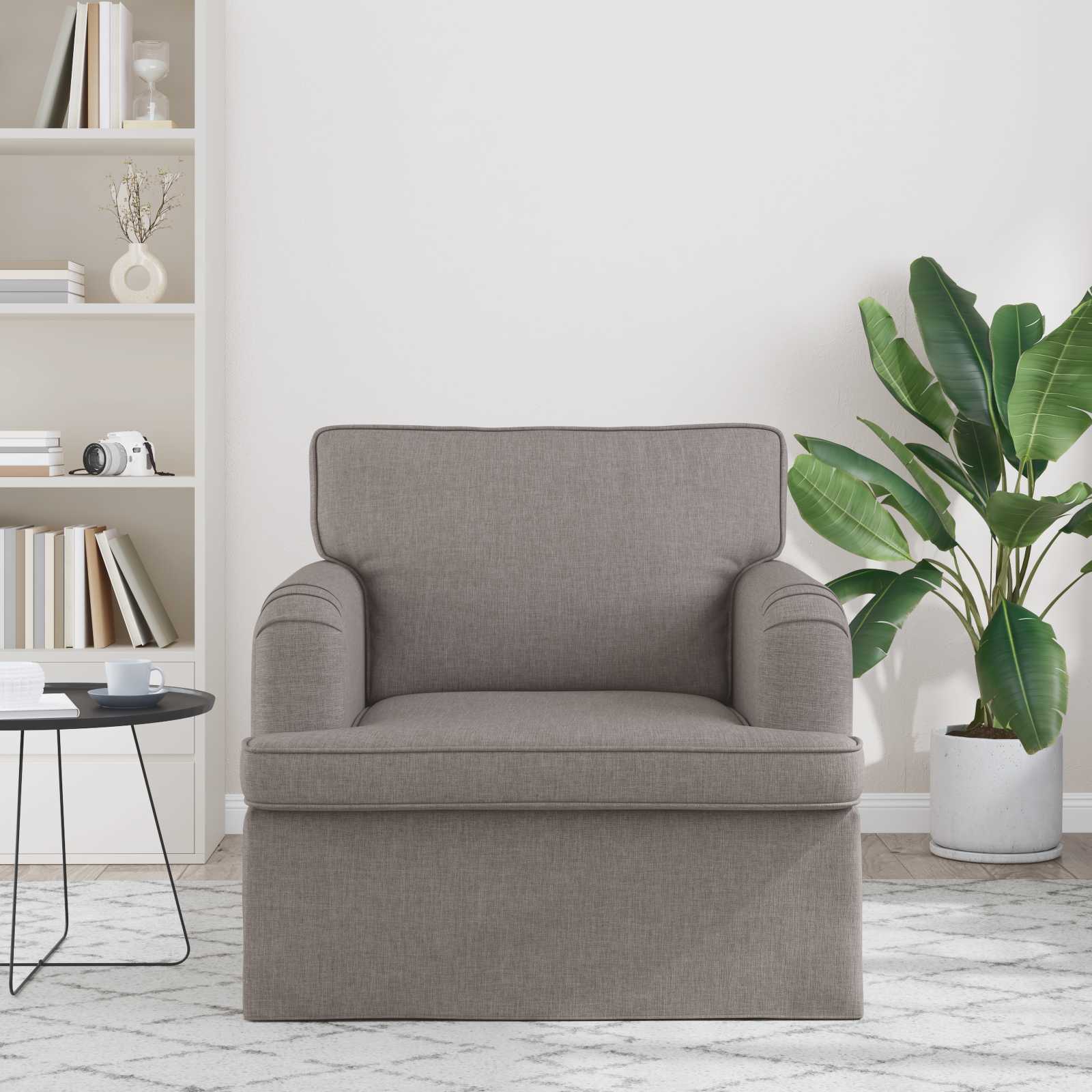 Sofa Sivo-smeđa 84 x 80 x 85 cm tkanina