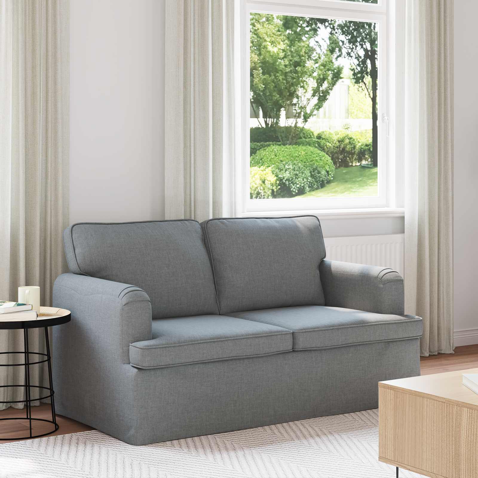 Sofa Svijetlo siva 144 x 80 x 85 cm tkanina