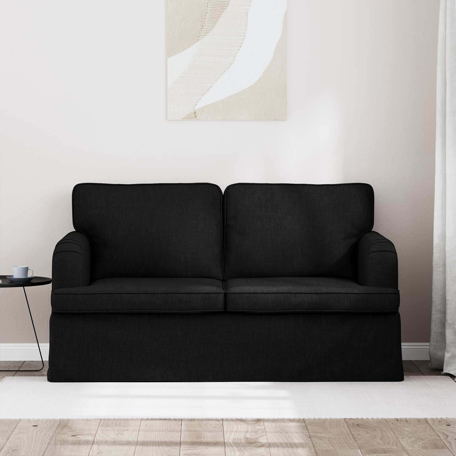 Sofa Crna 144 x 80 x 85 cm tkanina
