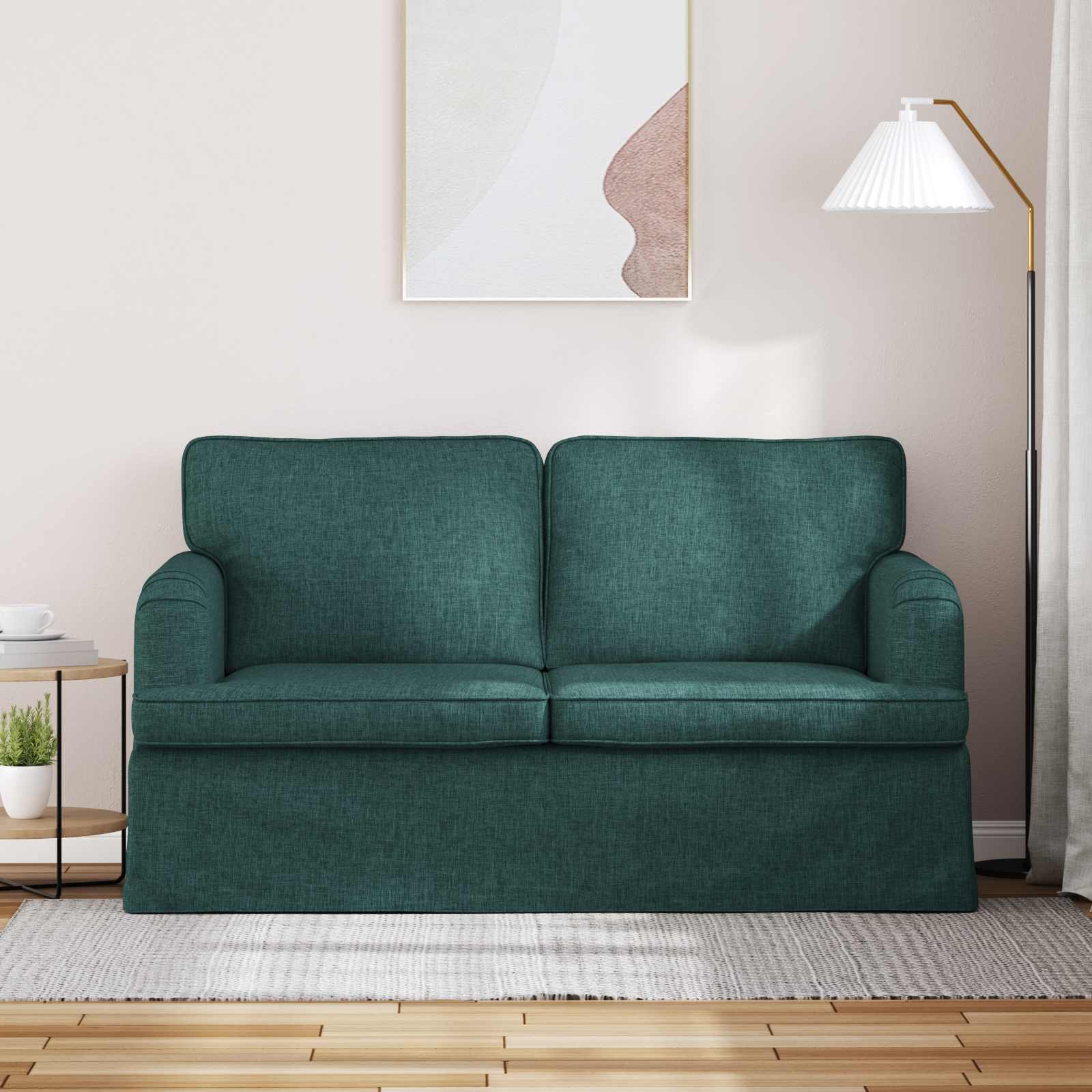 Sofa Tamnozelena 144 x 80 x 85 cm tkanina