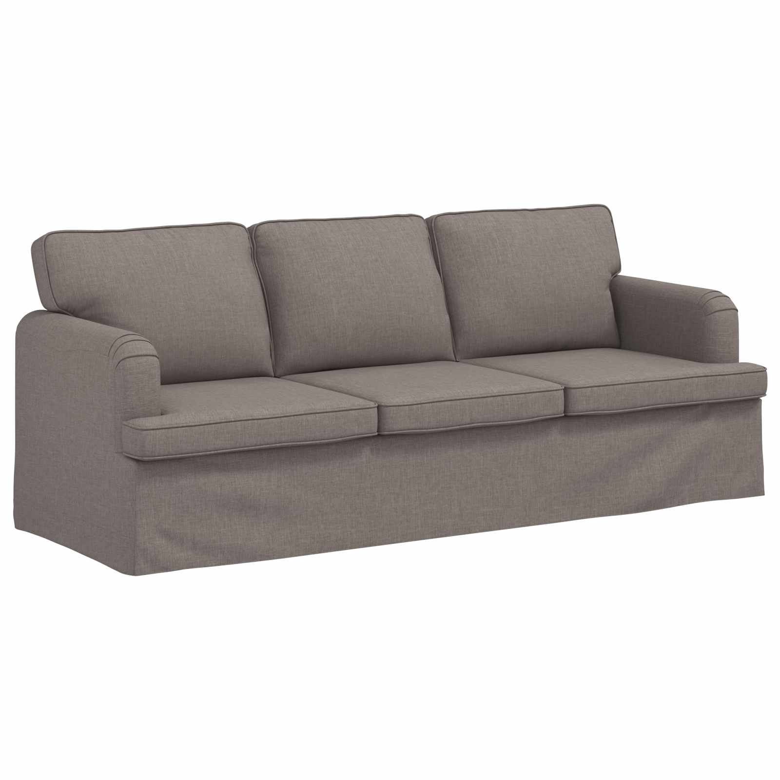 Sofa Sivo-smeđa 201 x 80 x 85 cm tkanina