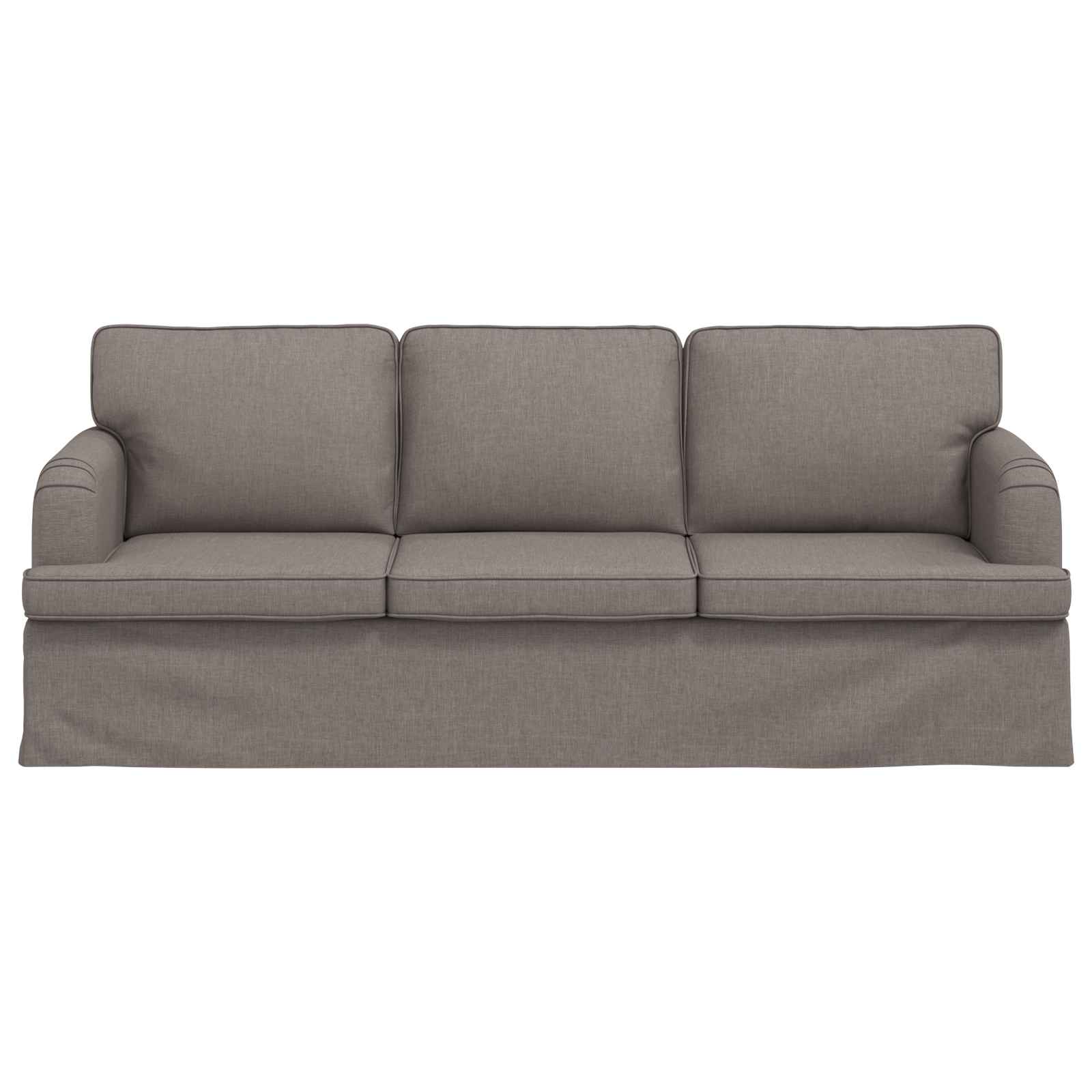 Sofa Sivo-smeđa 201 x 80 x 85 cm tkanina