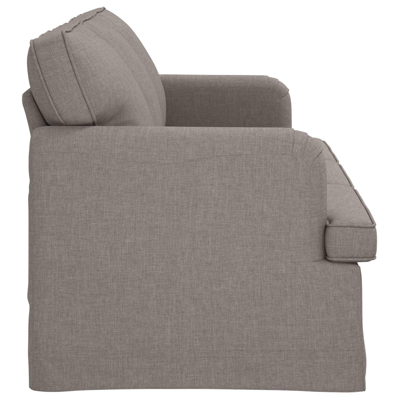 Sofa Sivo-smeđa 201 x 80 x 85 cm tkanina