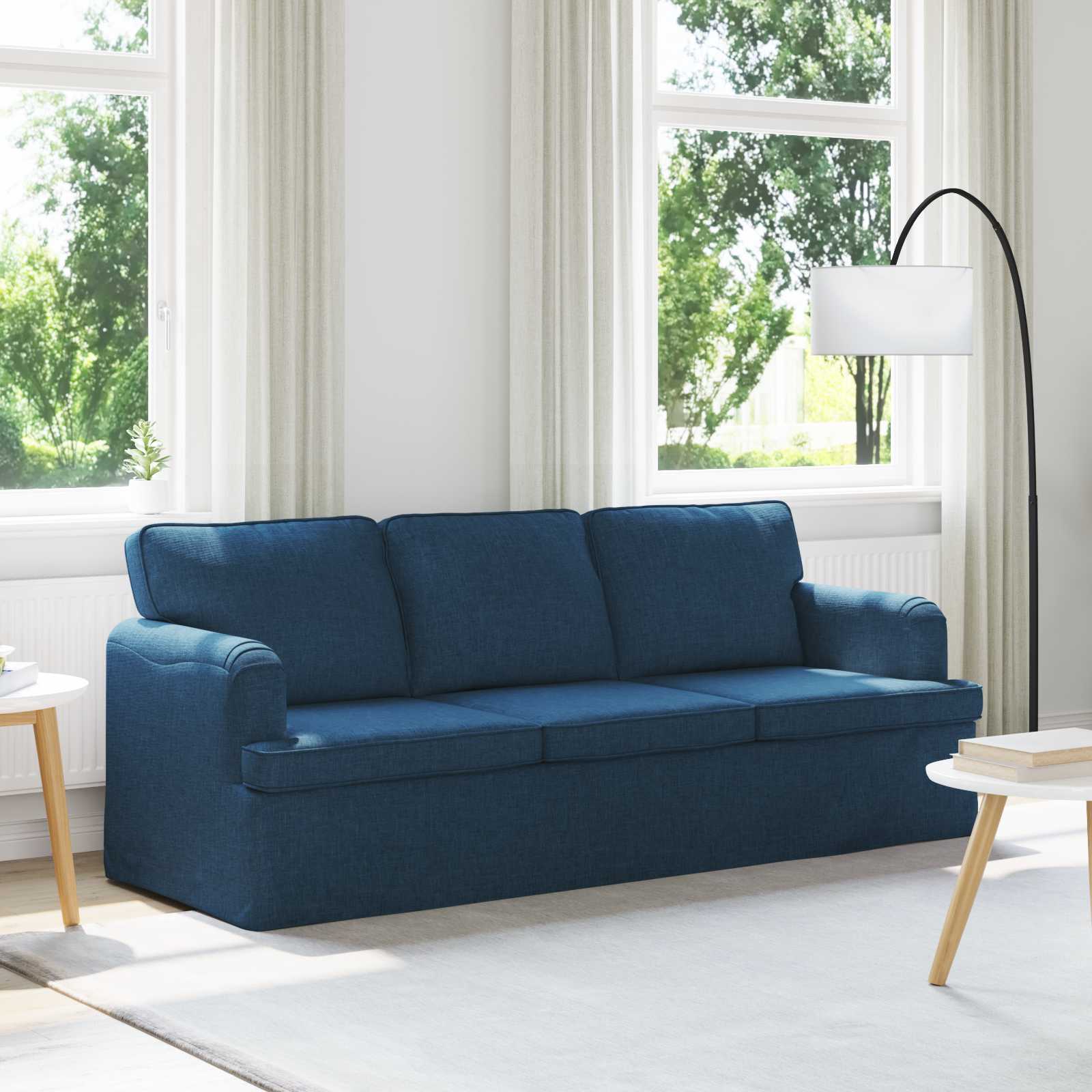 Sofa Plava 201 x 80 x 85 cm tkanina