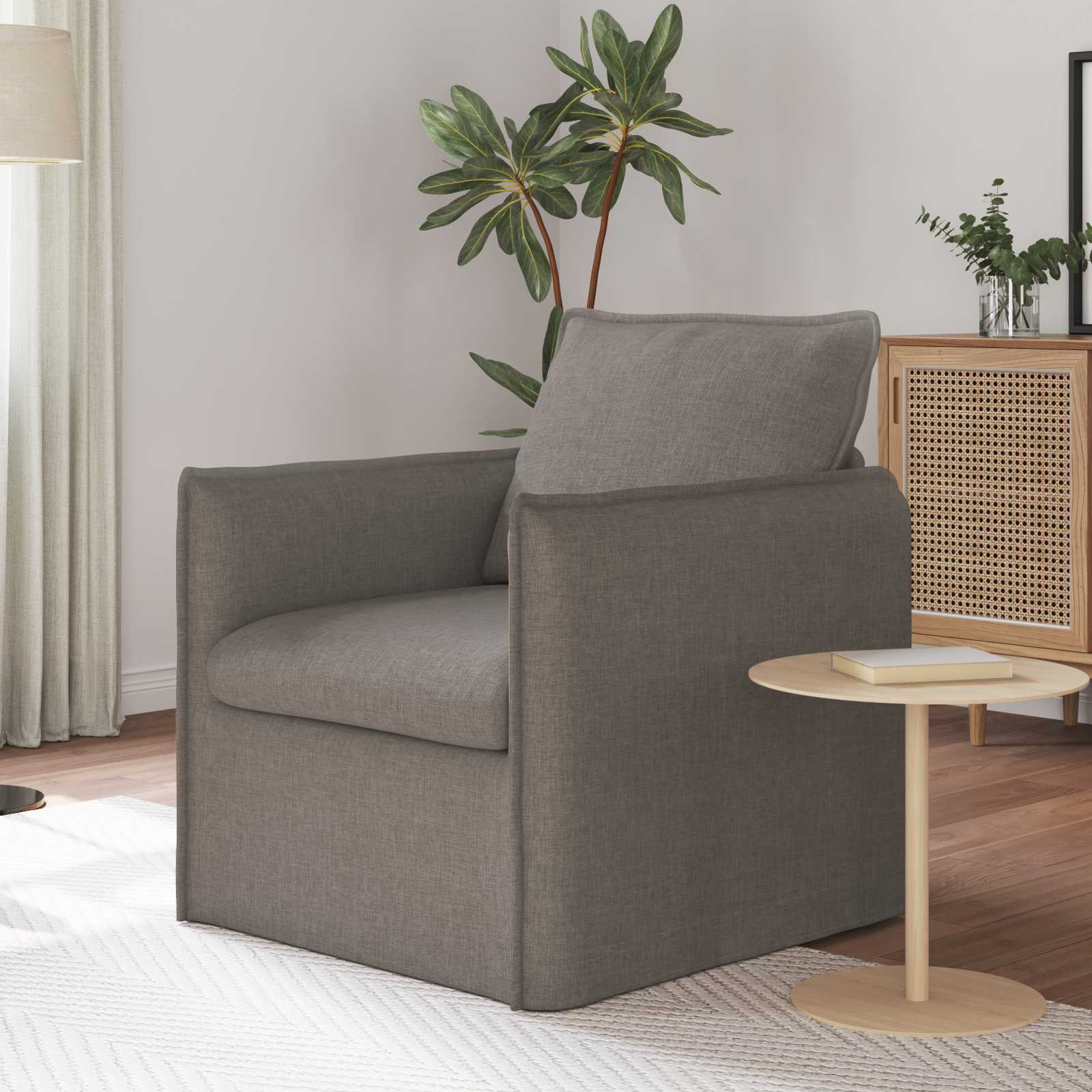 Sofa Sivo-smeđa 75 x 82 x 85 cm tkanina
