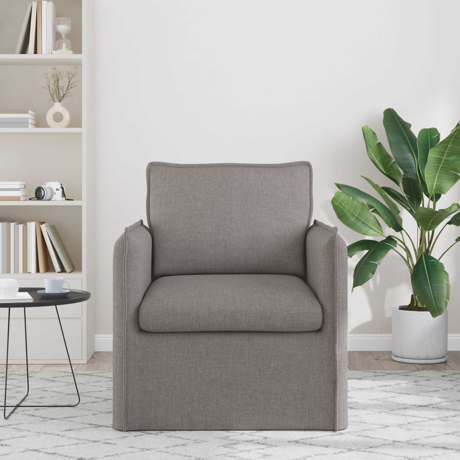 Sofa Sivo-smeđa 75 x 82 x 85 cm tkanina