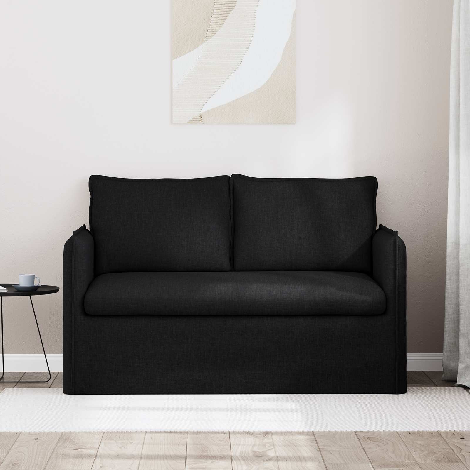 Sofa Crna 136 x 82 x 85 cm tkanina
