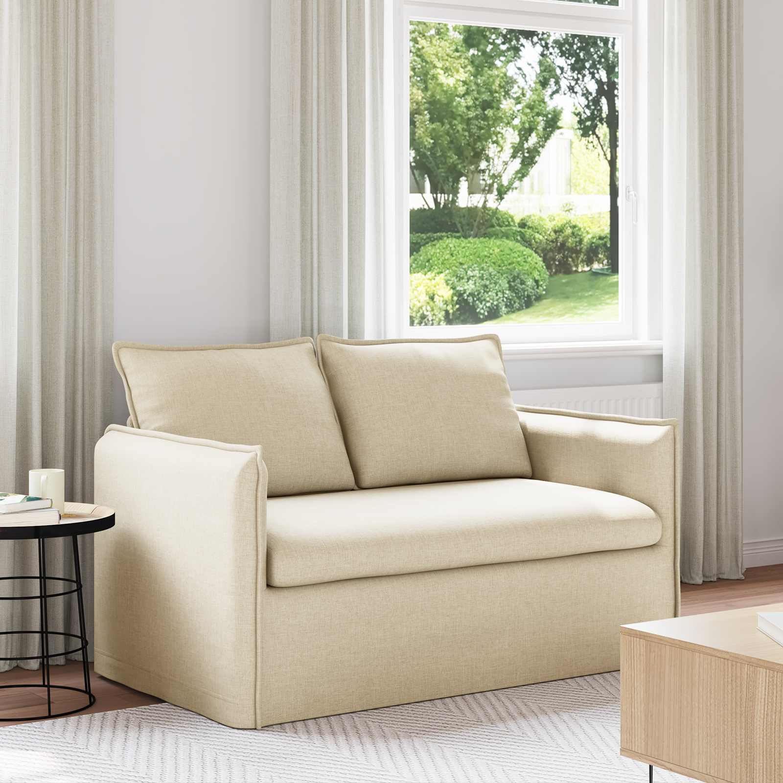 Sofa Krema 136 x 82 x 85 cm tkanina