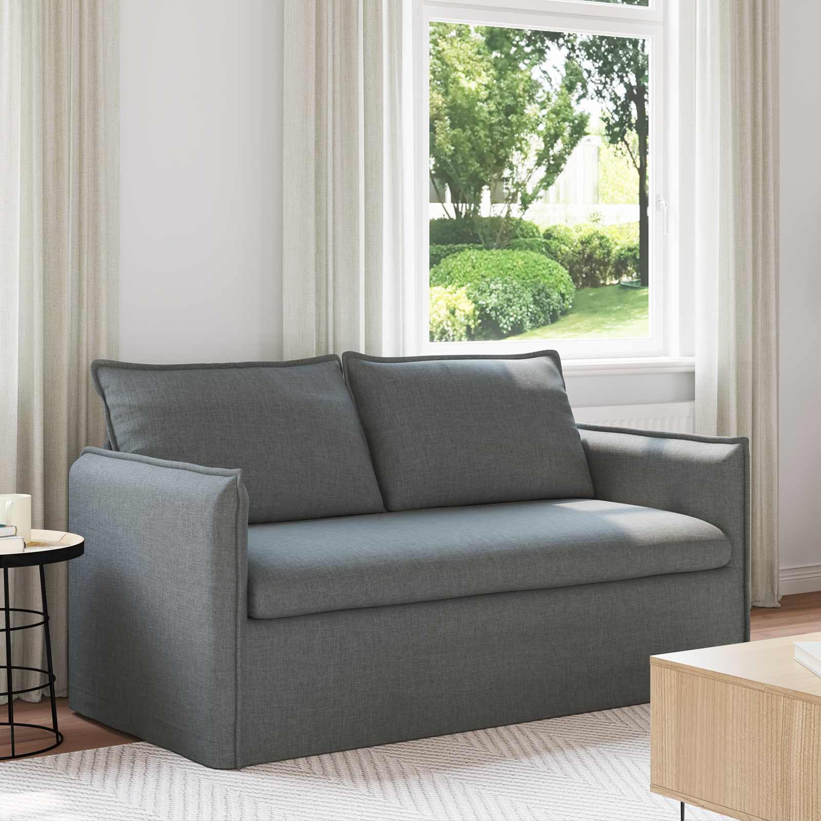 Sofa Tamno siva 156 x 82 x 85 cm tkanina